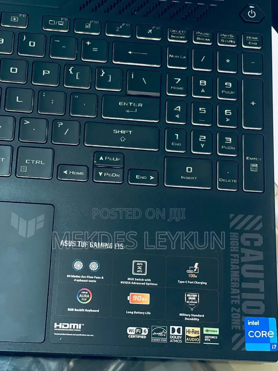 New Laptop Asus TUF Gaming A15 16GB Intel Core i7 SSD 1T