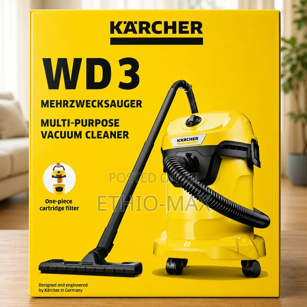 Karcher Multi-Purpose Vacuum Cleaner 17l – 1000w Powerful Wet Dry