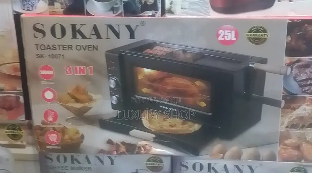 Sokany 25 Liter Toaster Oven 
3 in 1