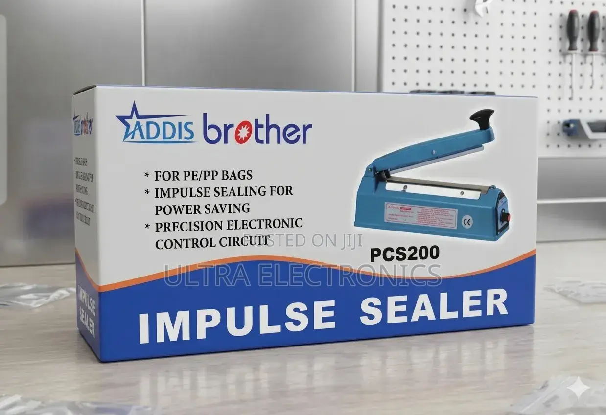 Addis Brother Impulse Sealer (የፕላስቲክ ማሸጊያ ማሽን) - Pcs200
