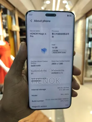 New Honor Magic6 Pro 512 GB Black