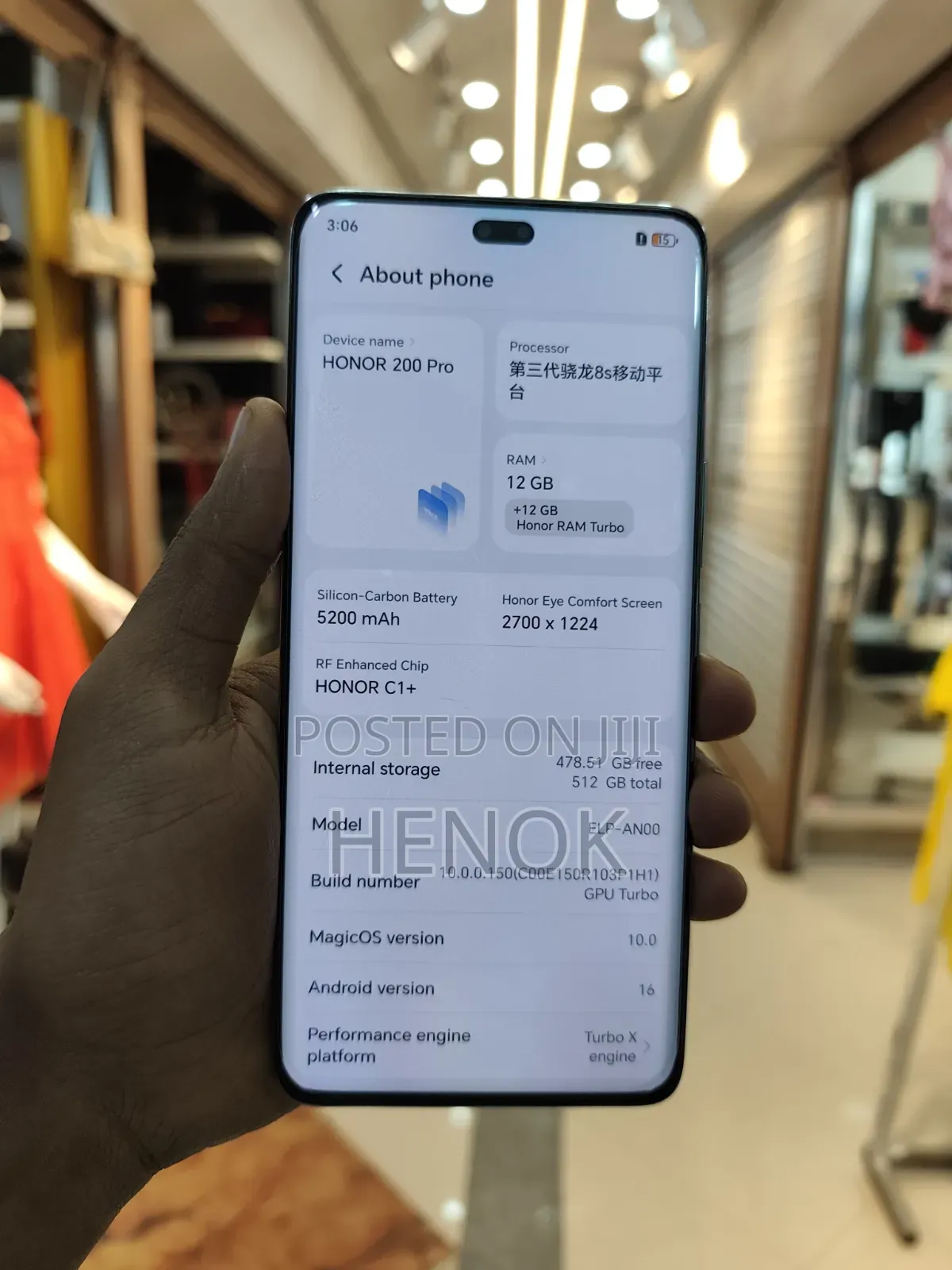 New Honor 200 Pro 512 GB White