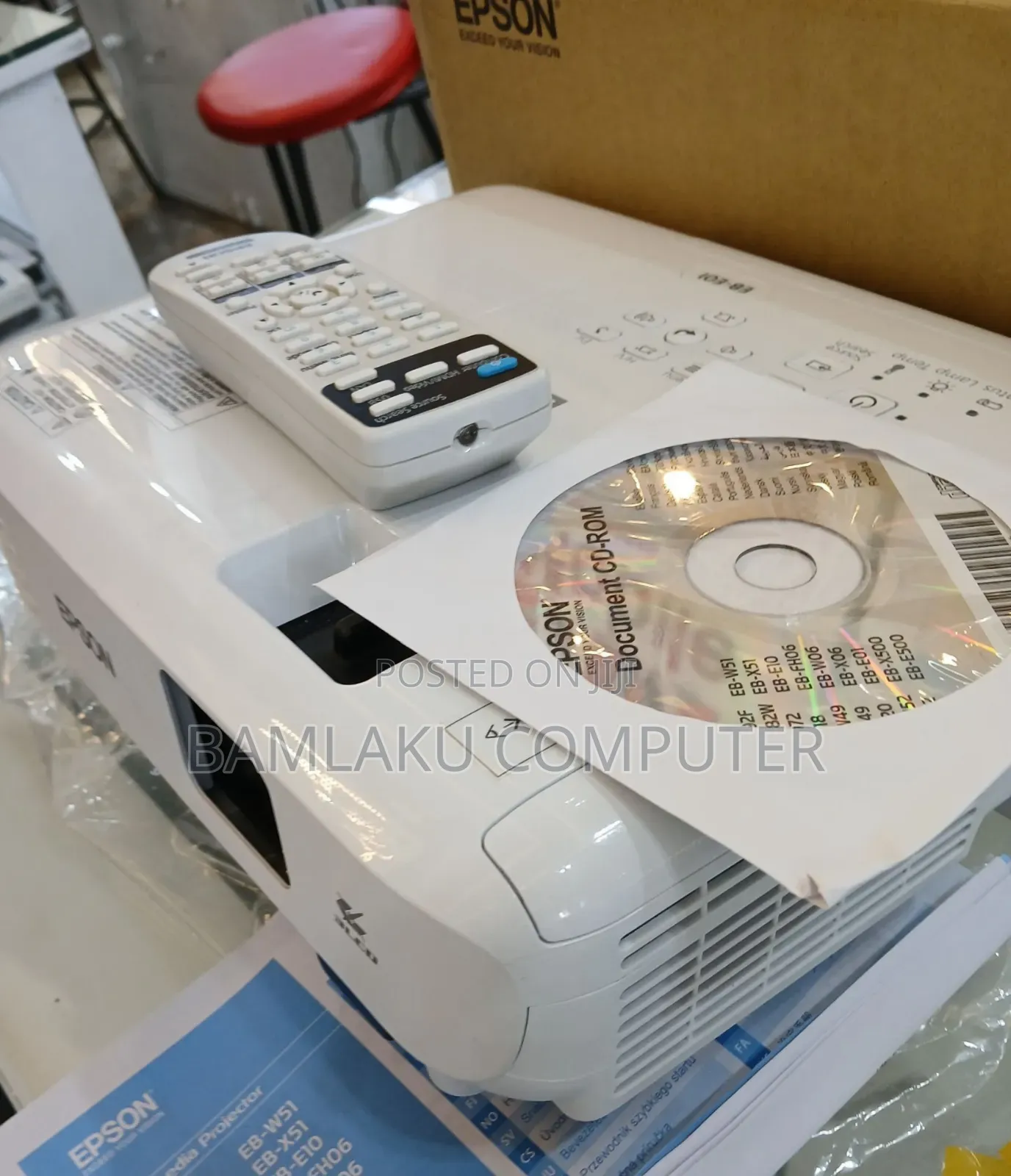 Epson Projector Brand New With Cartoon Model Name: Eb-E01