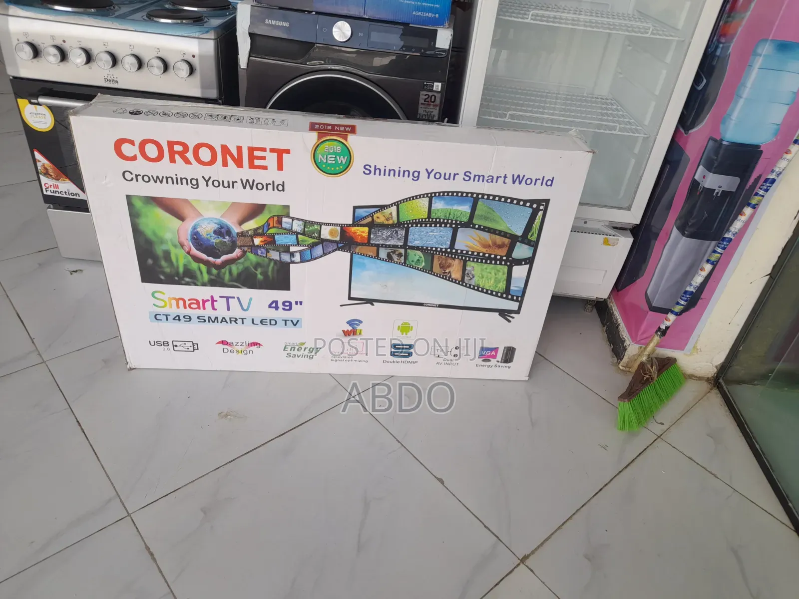 Coronet Smart Tv 49 Inch Andraid Doubel Gelass
