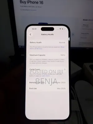 New Apple iPhone 16 128 GB Black