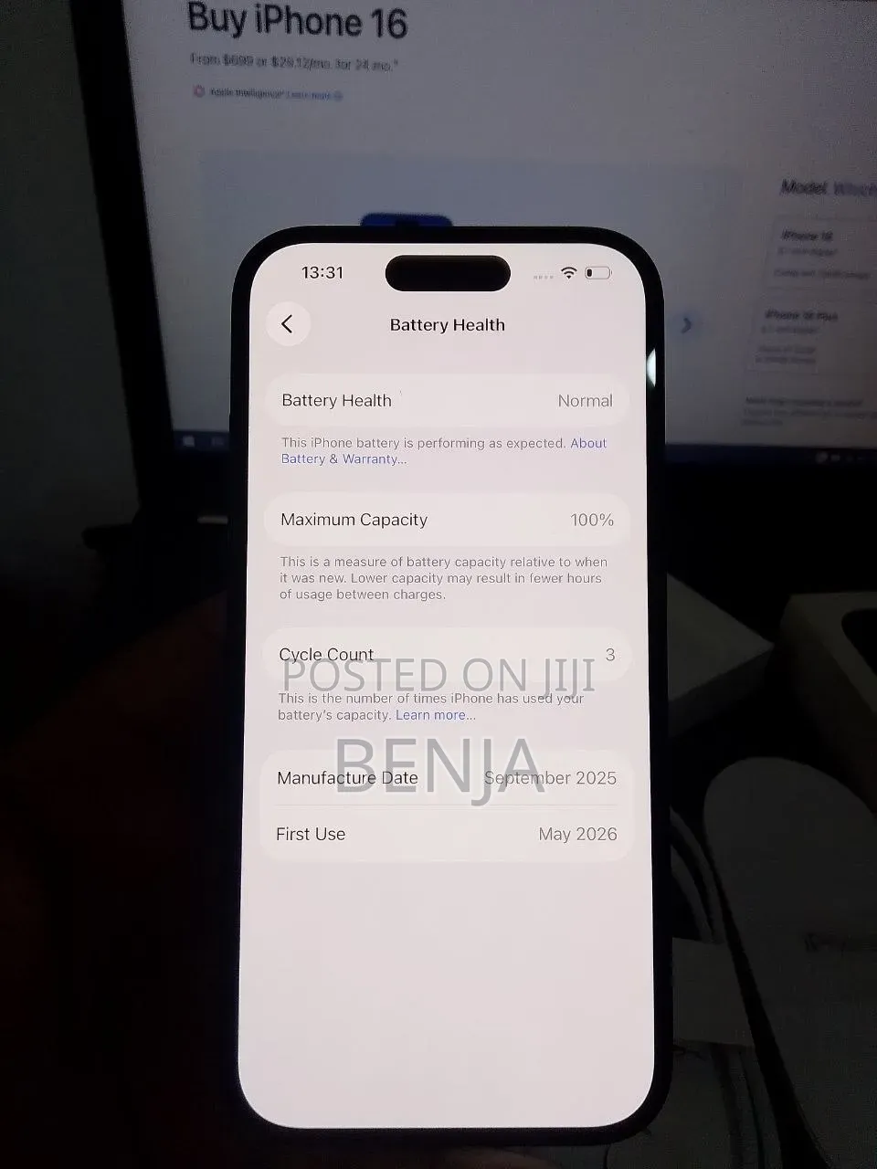 New Apple iPhone 16 128 GB Black