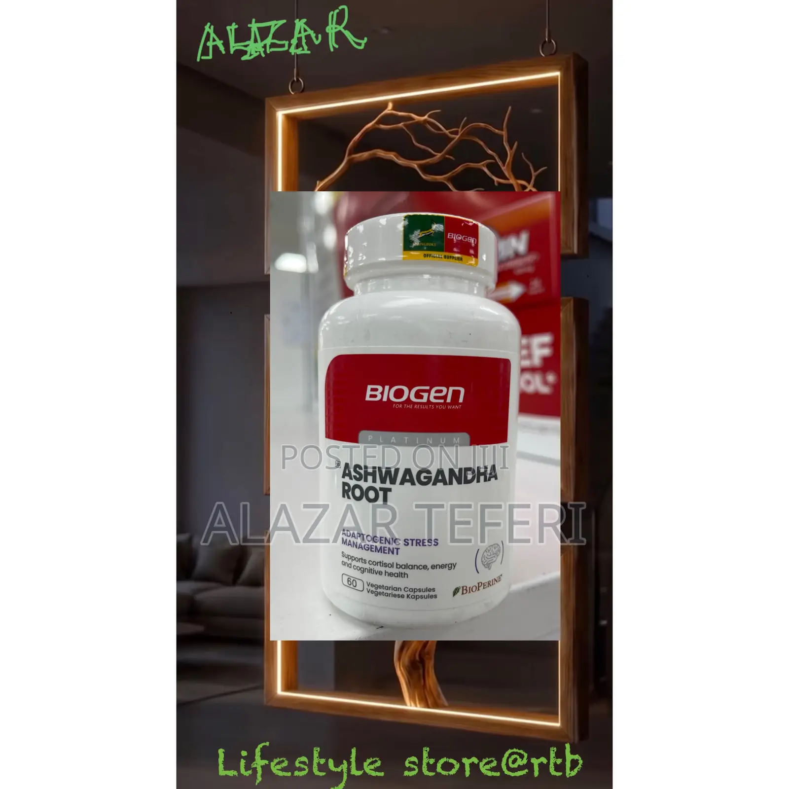 Ashwagandha B6 Capsules 60s