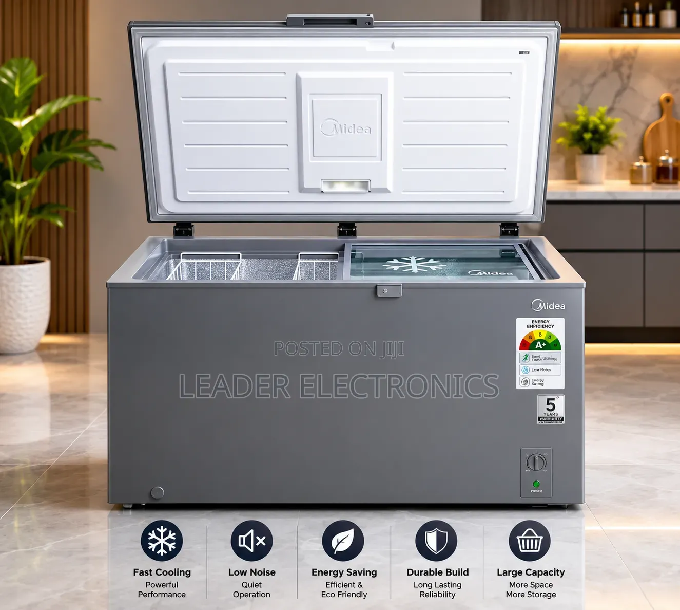 Midea Chest Freezer 479l – Large Capacity | Original Quality