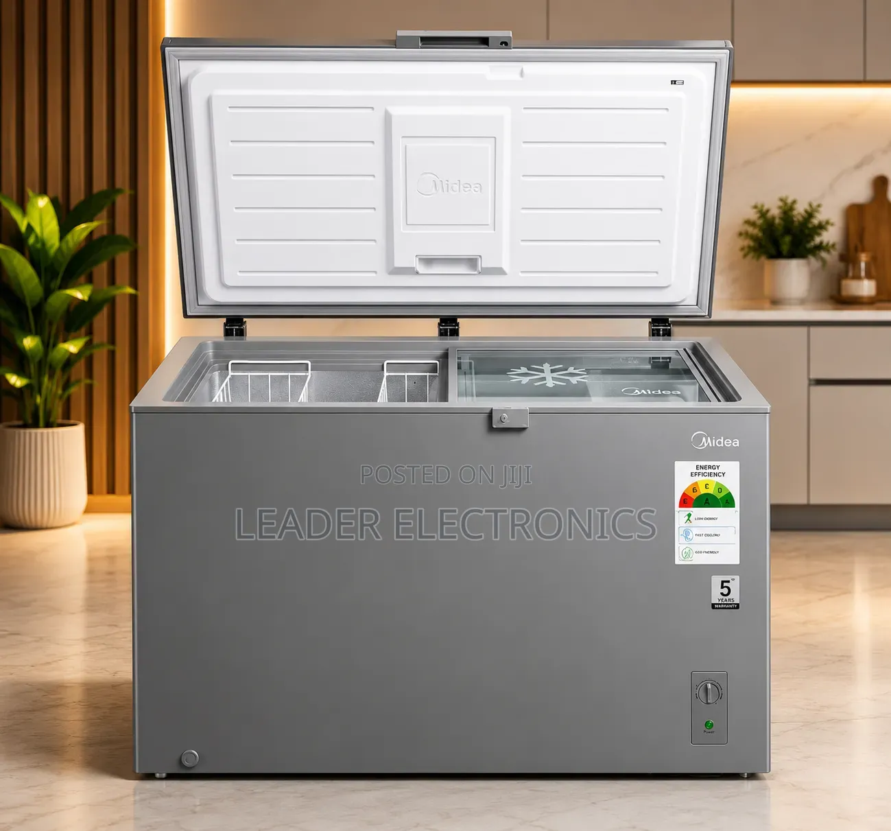 Midea Chest Freezer 479f – Powerful Freezing, Large Capacity Storage