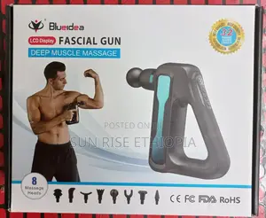Blueidea Deep Muscle Massage Fascial Gun 8 Heads 32 Speeds