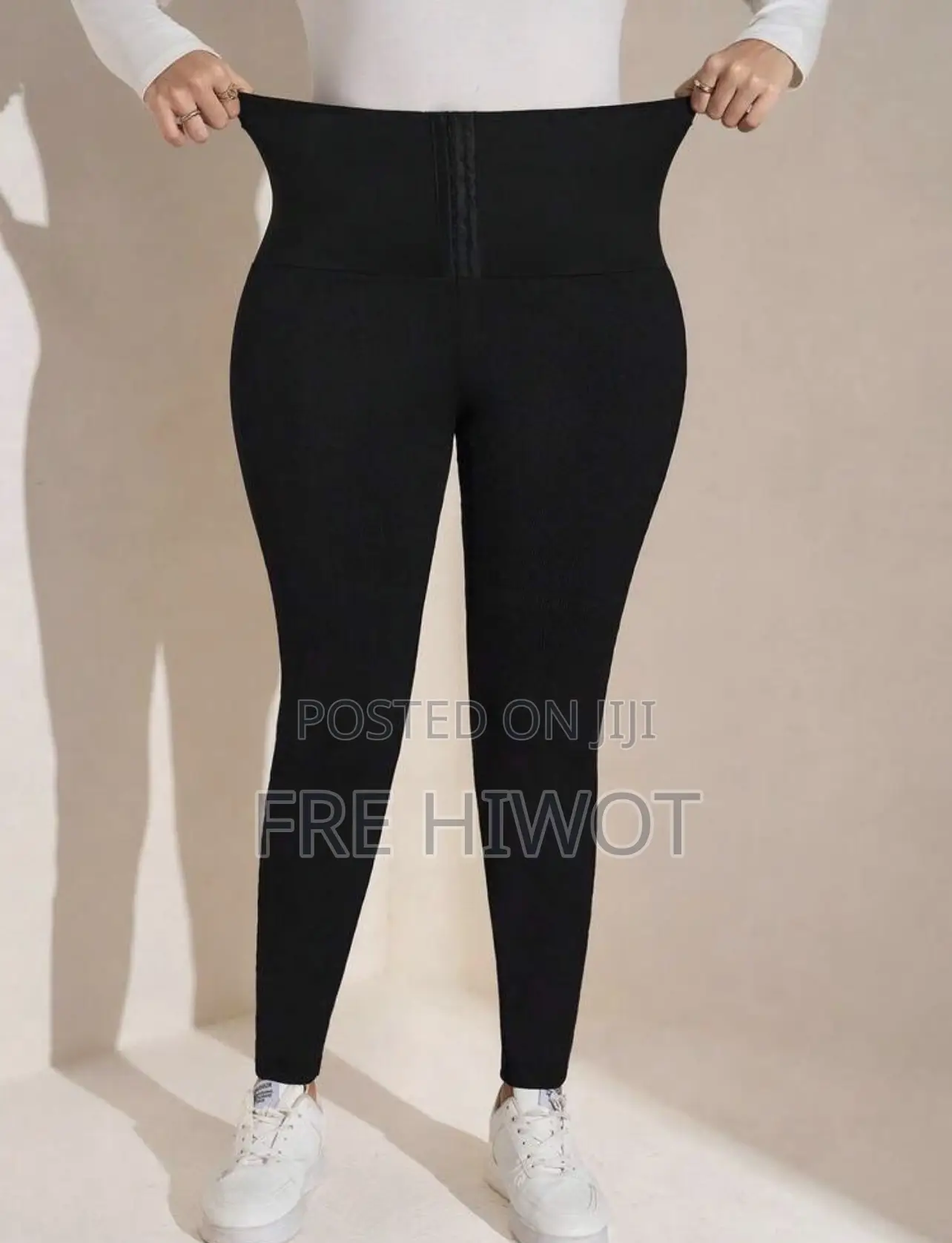 Plus Size Solid Color High Waist Casual Leggings