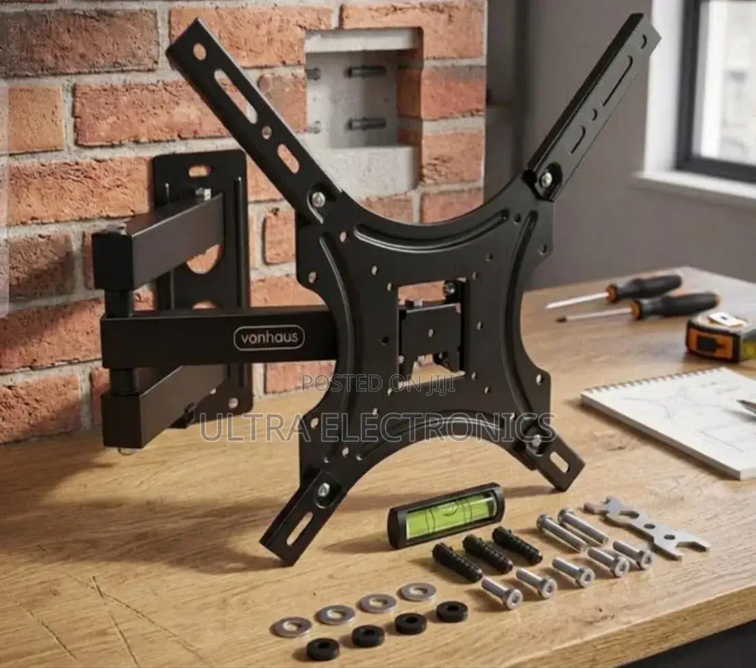 Tv Wall Mount From a Slightly Different Perspective, Arranged Wooden