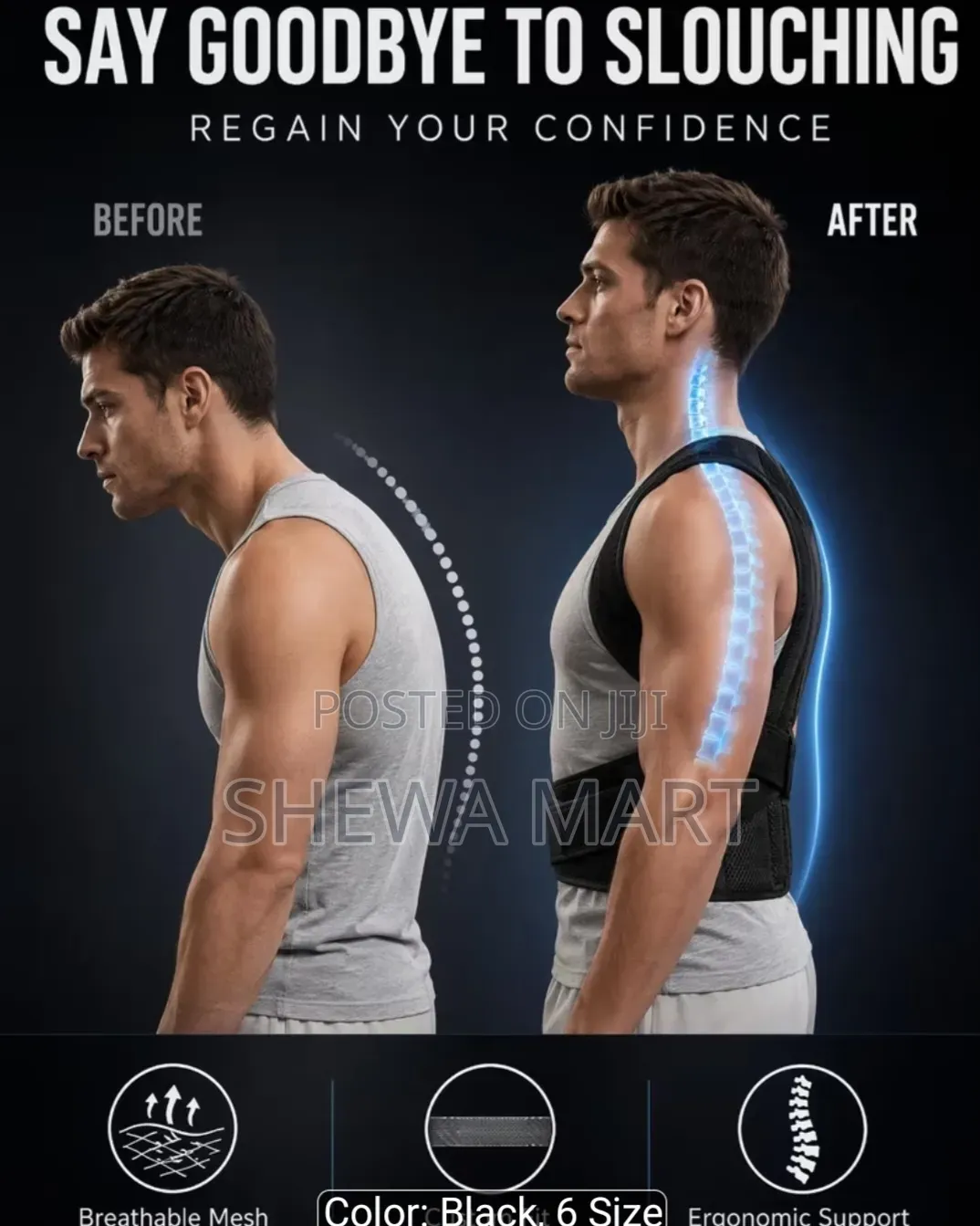 Back Shaping Underwear, Full Back Waist Support Brace, Daily Posture