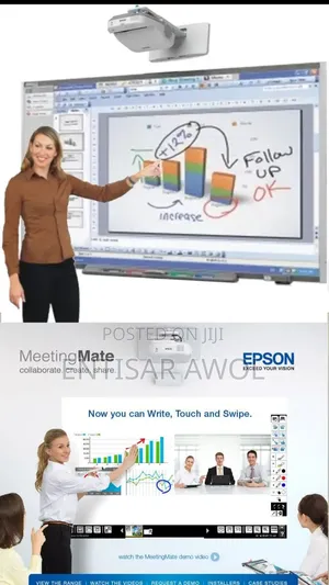 Epson 100 Inch Interactive White Board Touch Screen Projector