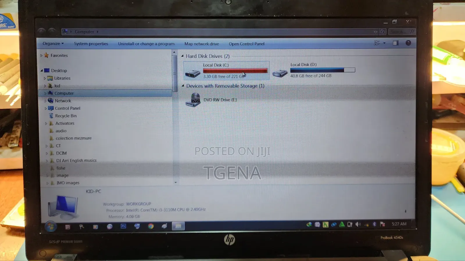 Laptop HP ProBook 4540S 4GB Intel Core 3 HDD 500GB