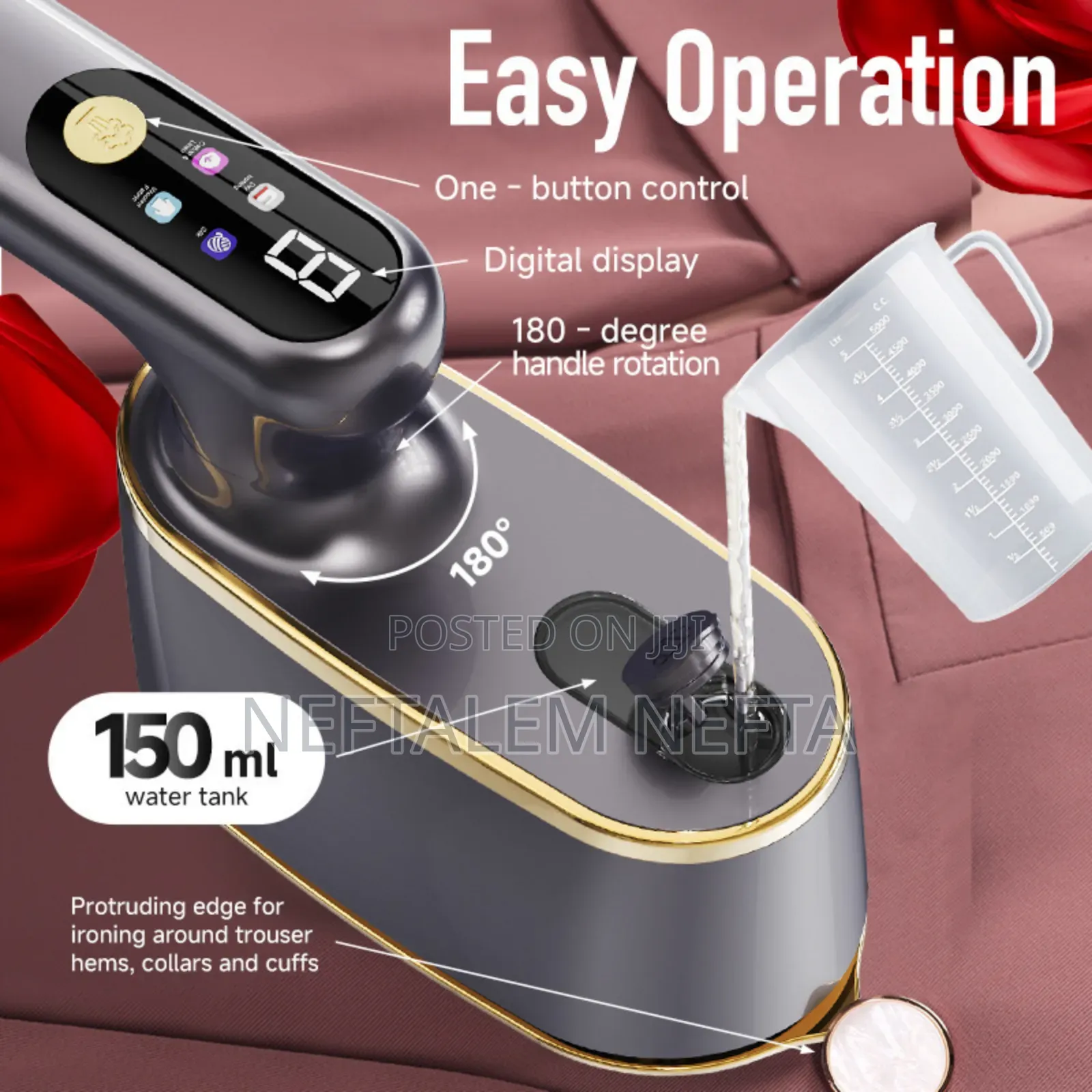 Handheld Steam Iron With LCD