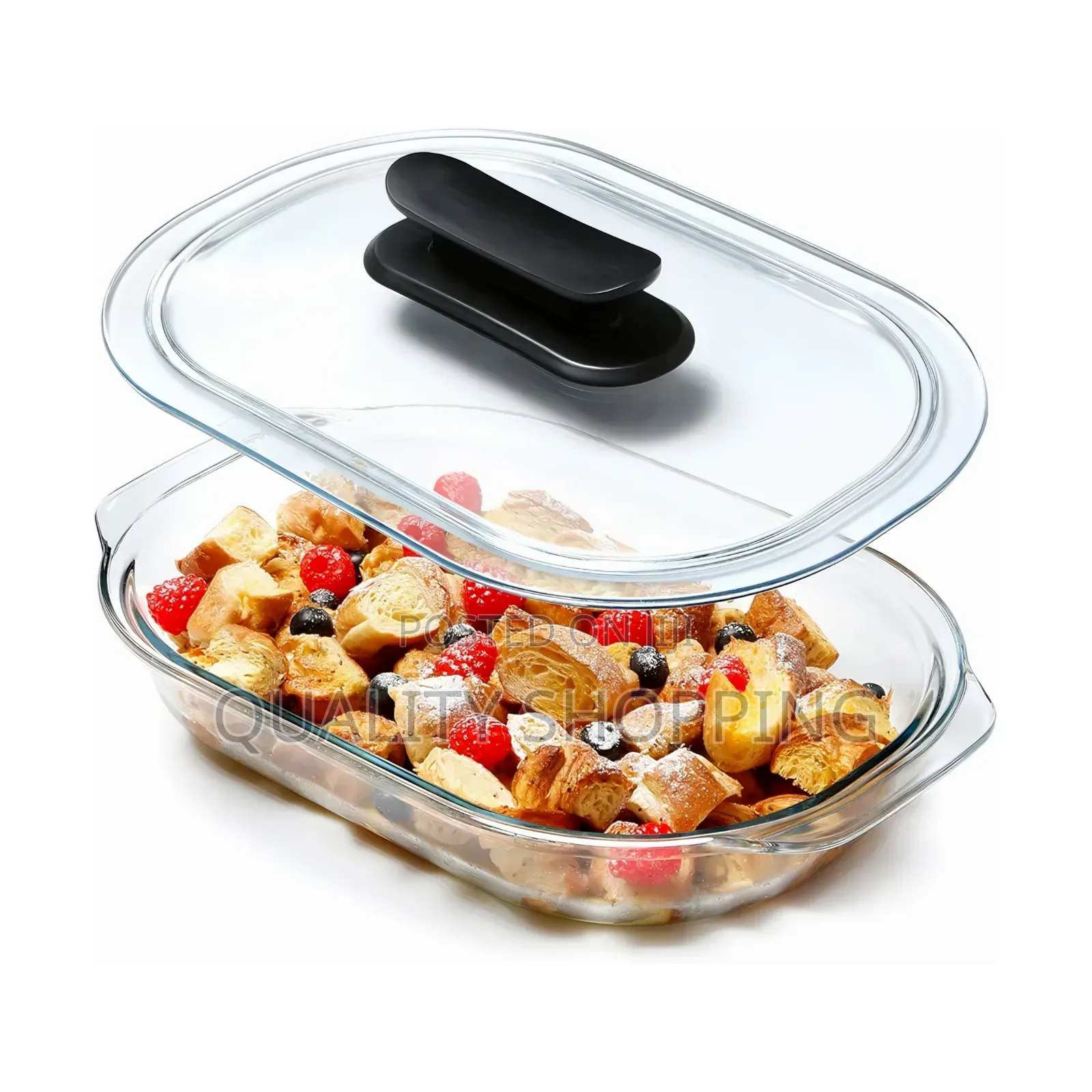 One Pic Tempered Glass Bakeware
 ባለ መስታወት ክዳን Oval ፖትራ