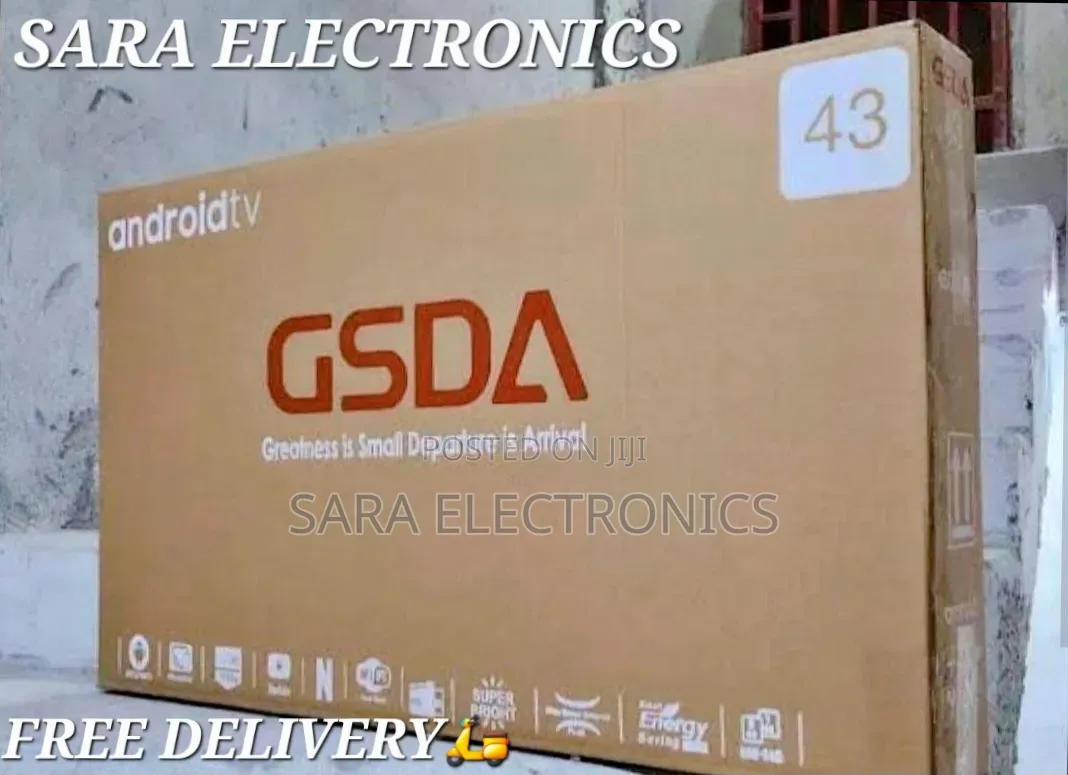 ➣Gsda 43" Smart ◈New 2026◈Free Delivery◈5 Year Warranty◈Price52,000