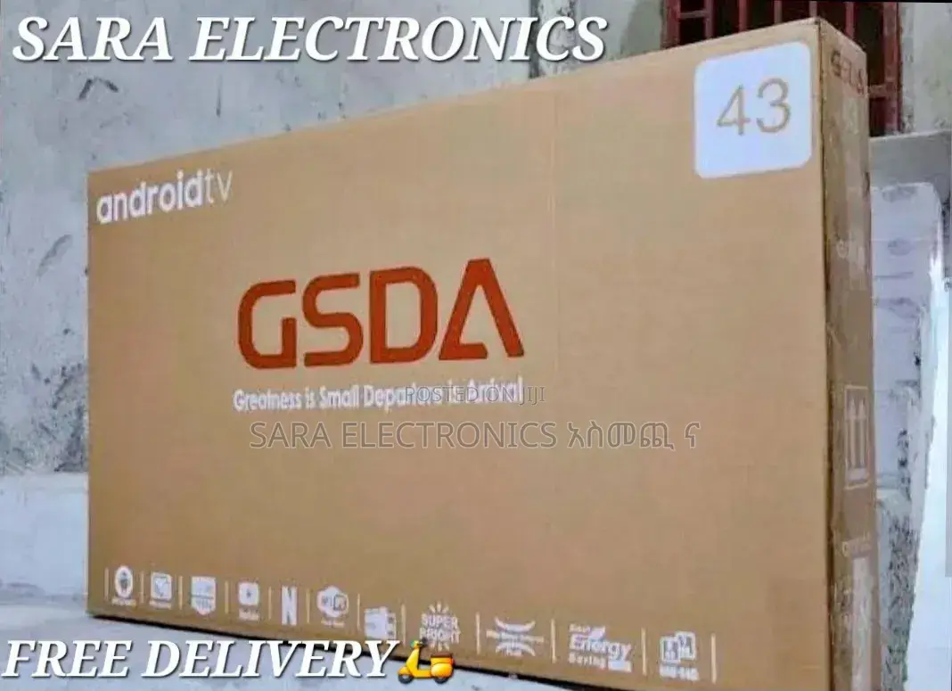 ➣Gsda 43" Smart ◈New 2026◈Free Delivery◈5 Year Warranty◈Price52,000