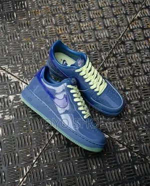 Nike Air Force 1 Low 'Patent Pack' Blue/Green Glossy Patent Leather