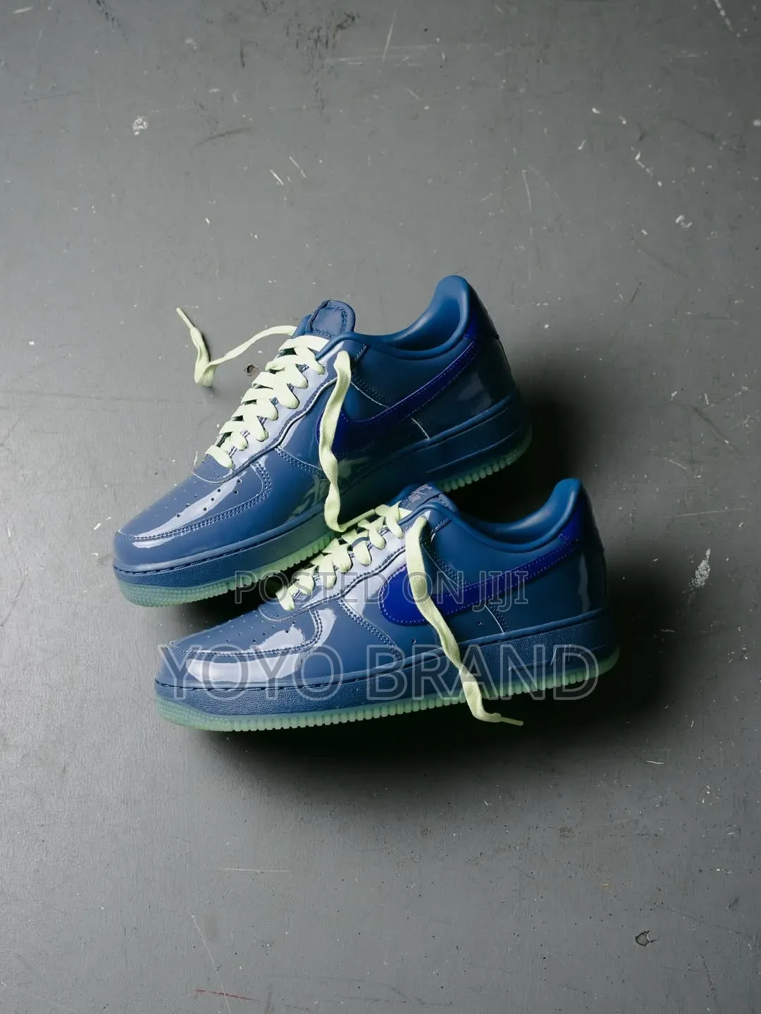Nike Air Force 1 Low 'Patent Pack' Blue/Green Glossy Patent Leather