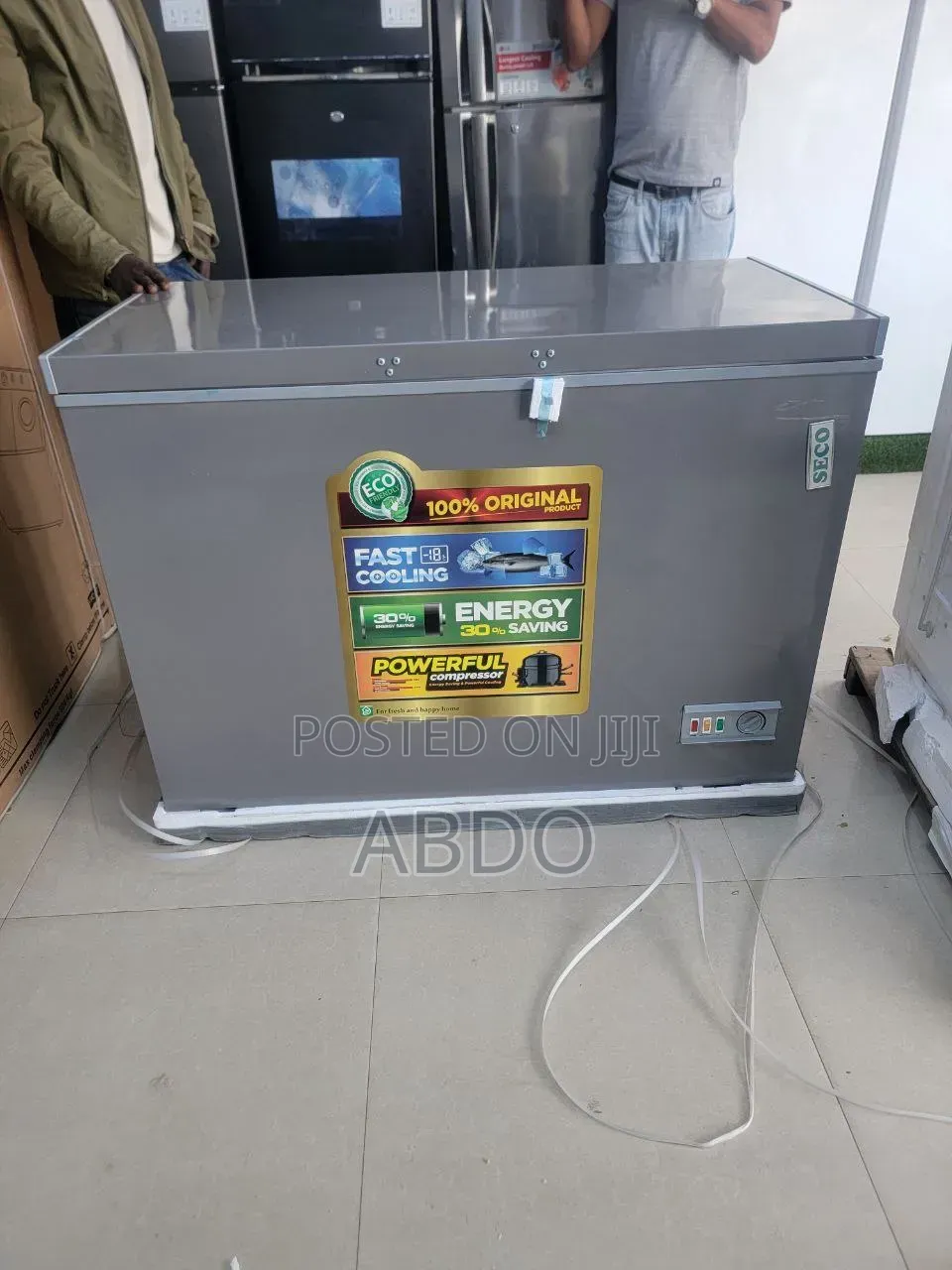 Seco Chest Frezeer Model Seco 500l Quality Dip Fereg Fan New