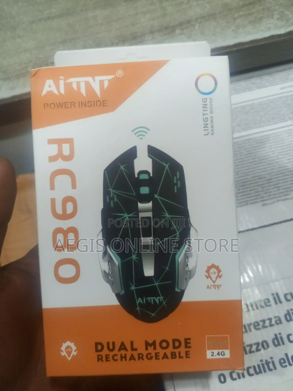 Aittvt Rc980 Rechargeable Gaming Mouse