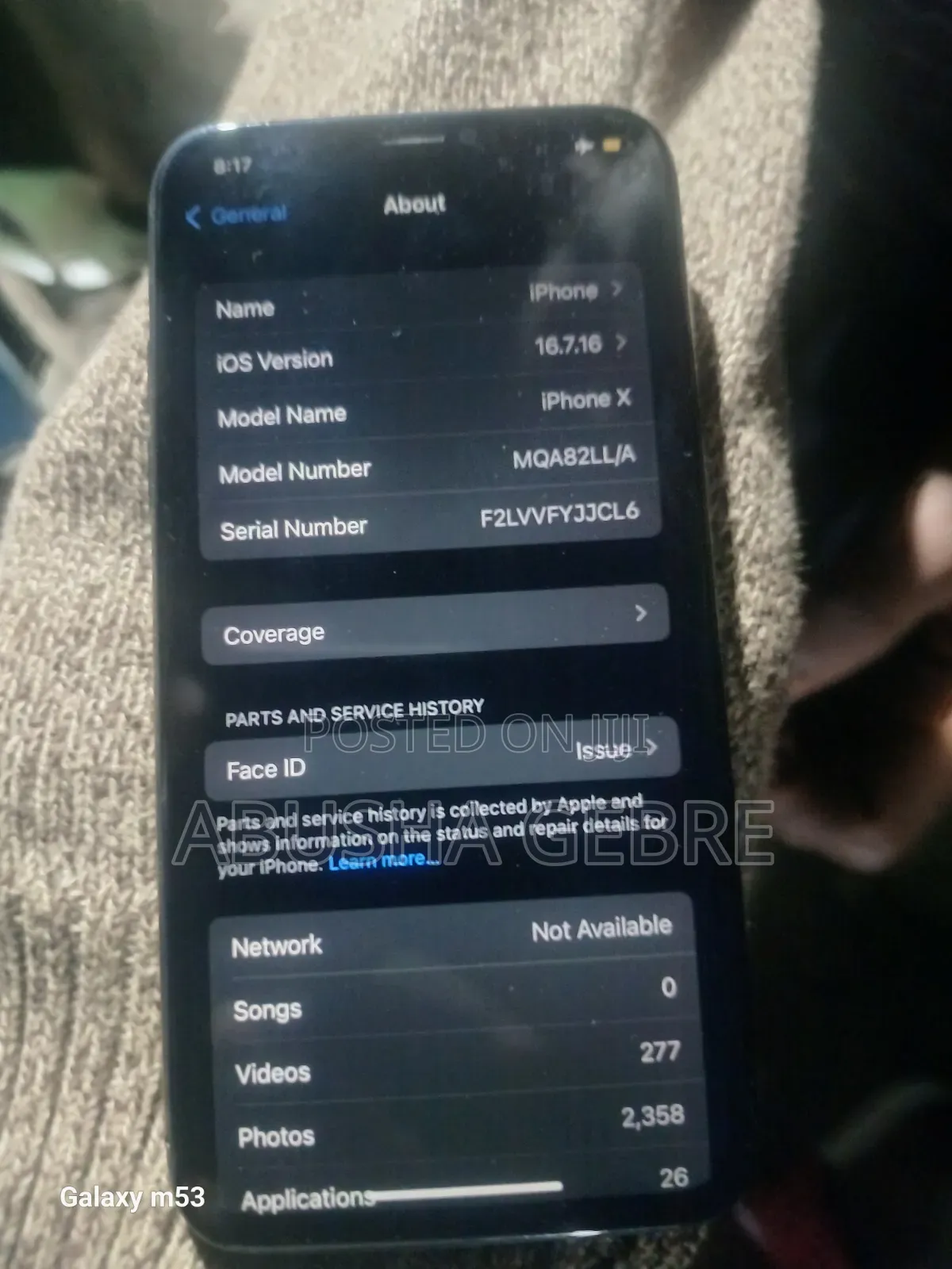 Apple iPhone X 256 GB Gray