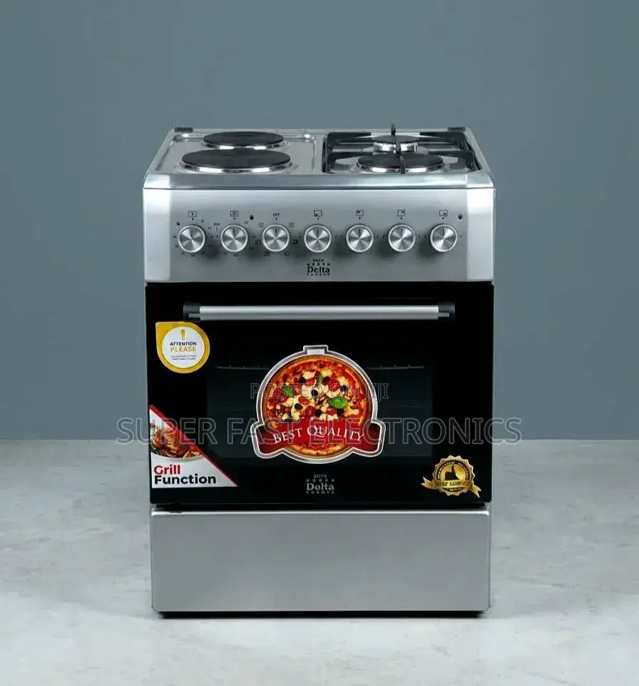 Delta Oven 60c60cm 4electric Stanislaus Steel Freestanding Oven