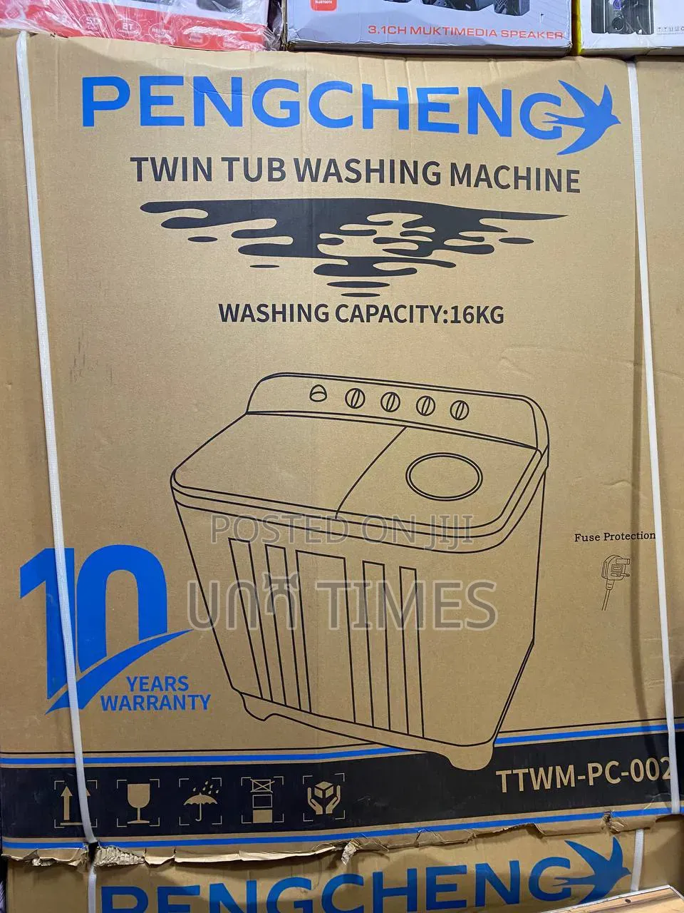 Pengcheng 16kg Twin Tub Semi-Automatic Washing Machine – TTWM-Pc-002