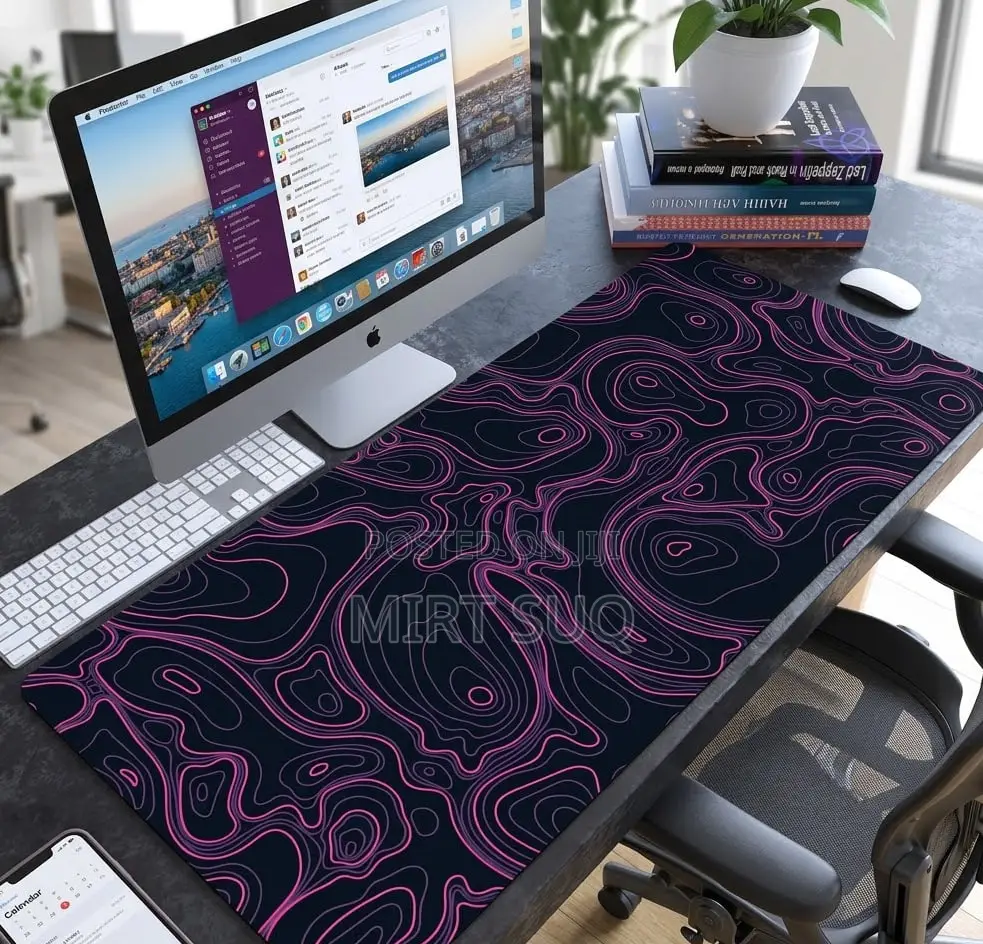 Wave Long Table 80cm X30 Cm Mouse Pad – Glow Fiber Non-Slip Base