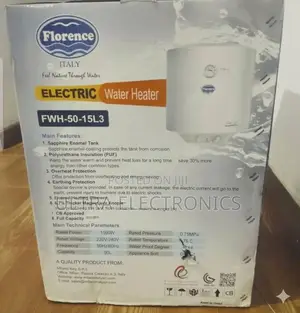 Water Heater Florence Branded Electric Water Heater in Its Original