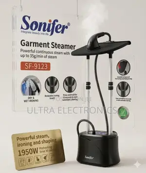 Sonifer Sf-9123 Upright Garment Steamer Features a 1950w Motor