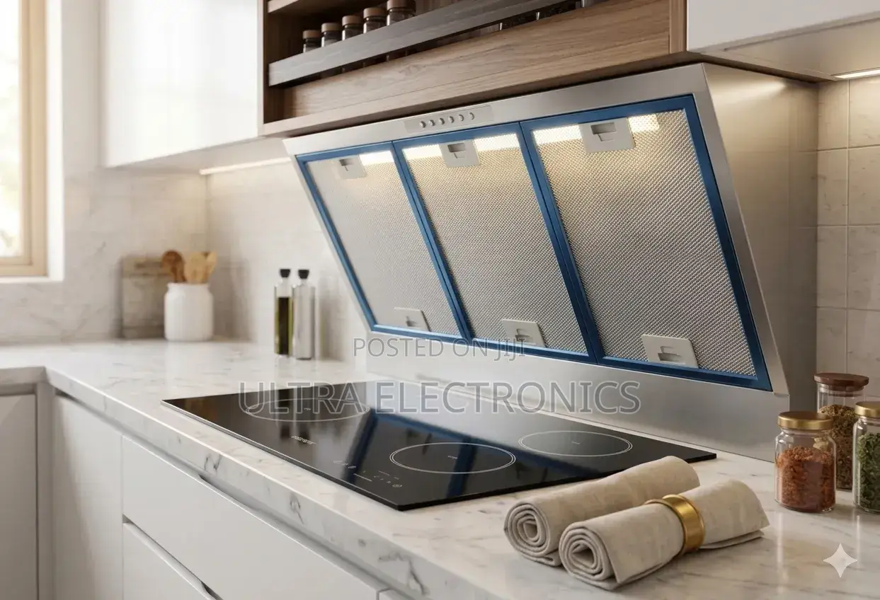 Range Hood Stainless Steel Features an Angled Design