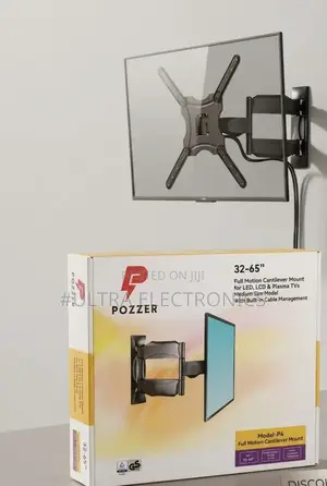 Pozzer Model-P4 Full-Motion Cantilever Mount Box Fits 32-65" Tvs.