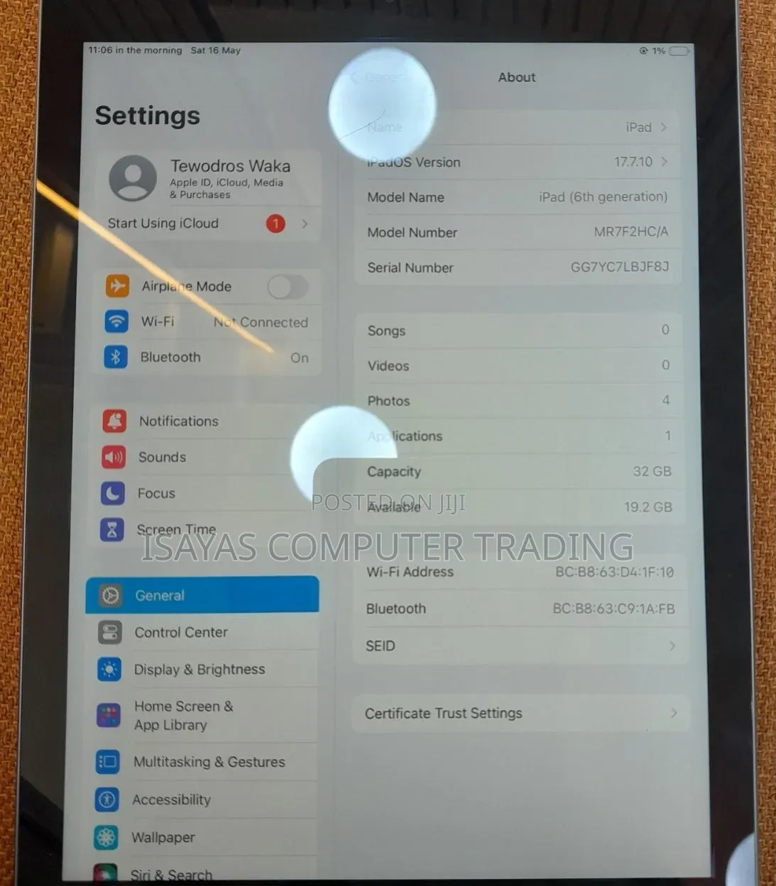 Apple iPad Air 32 GB Silver