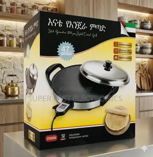Enat Enjera Mitad 47cm – Digital Control Electric Injera Maker (2500w)