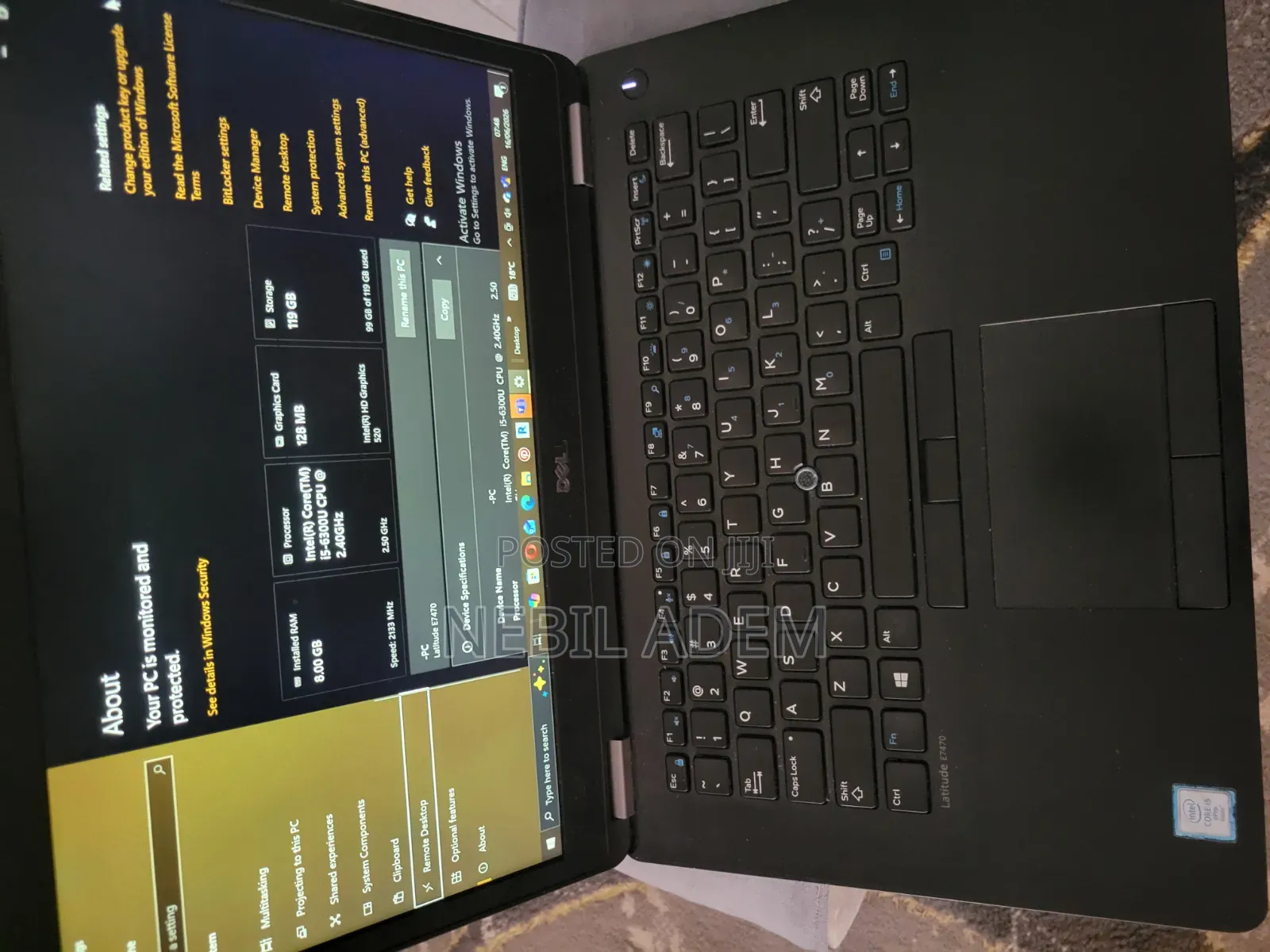 Laptop Dell Latitude 14 E7470 8GB Intel Core i5 SSD 128GB