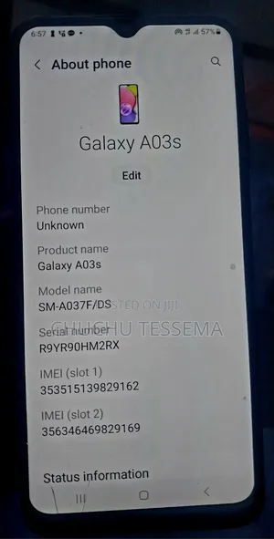 Samsung Galaxy A03s 32 GB Blue