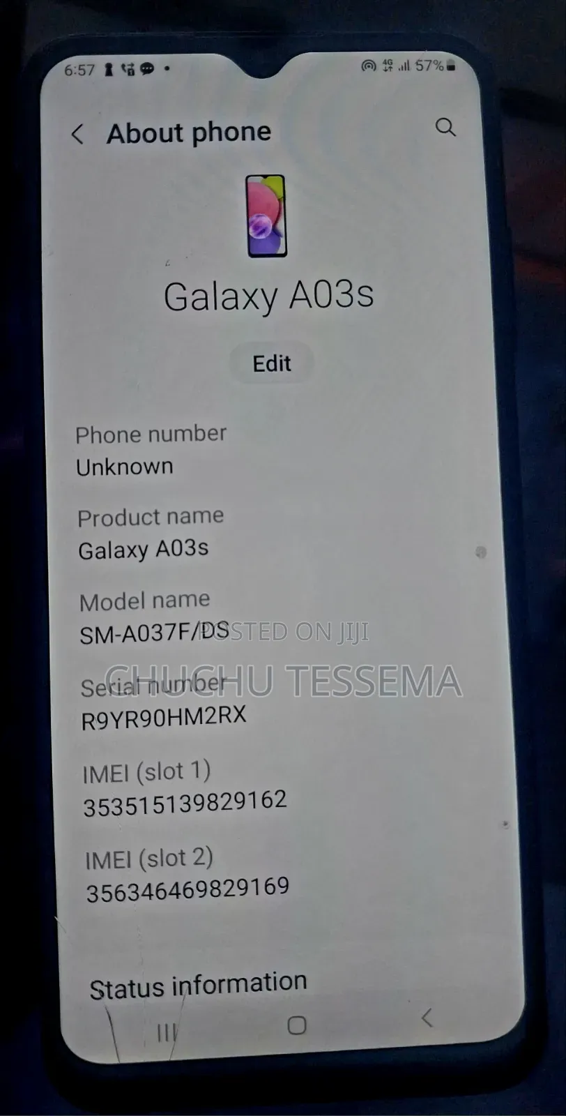 Samsung Galaxy A03s 32 GB Blue