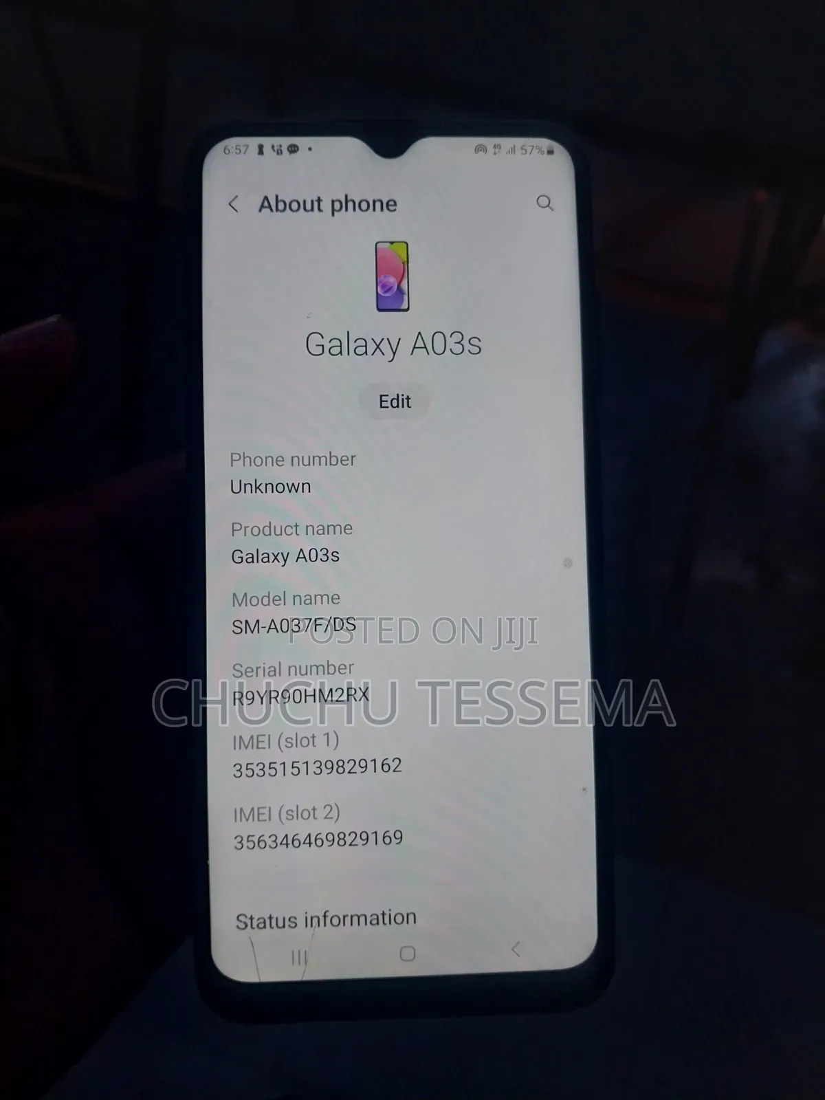Samsung Galaxy A03s 32 GB Blue