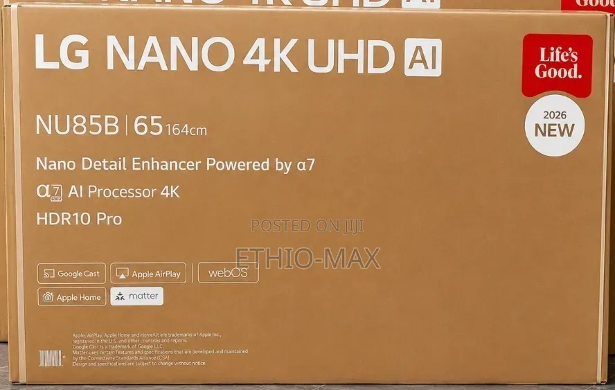 Lg Nano 65 inches Uhd Ai Smart Tv – New 2026 Model