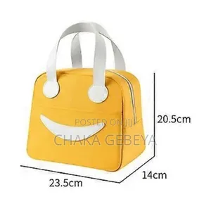 Smiley Lunch Box Bag – Portable – Free Delivery