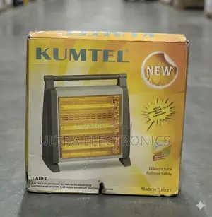 Kumtel Electric Quartz Heater Features Three Powerful Tubes