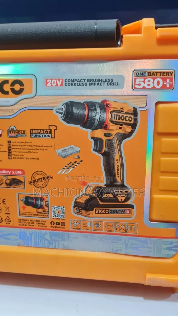 Incgo Brushless Chargable Drill 20v