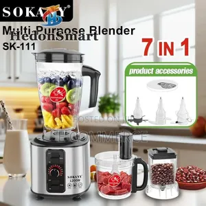 Sokany Sk-111 Is 7-in-1 Food Processor and Multi-Purpose Blender