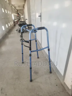 This Mobility Aid Appears to Be a Lightweight Aluminum Folding Walker