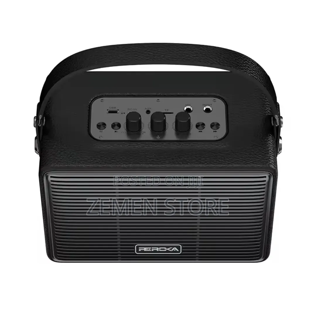 Reroxa Portable Karaoke Speaker With 2 Wireless Mics ካራኦኬ ስፒከር