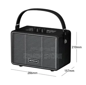 Reroxa Portable Karaoke Speaker With 2 Wireless Mics ካራኦኬ ስፒከር
