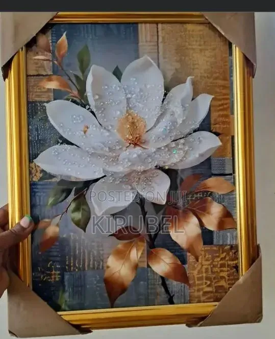 Luxury 3d Crystal Floral Wall Art Frame
